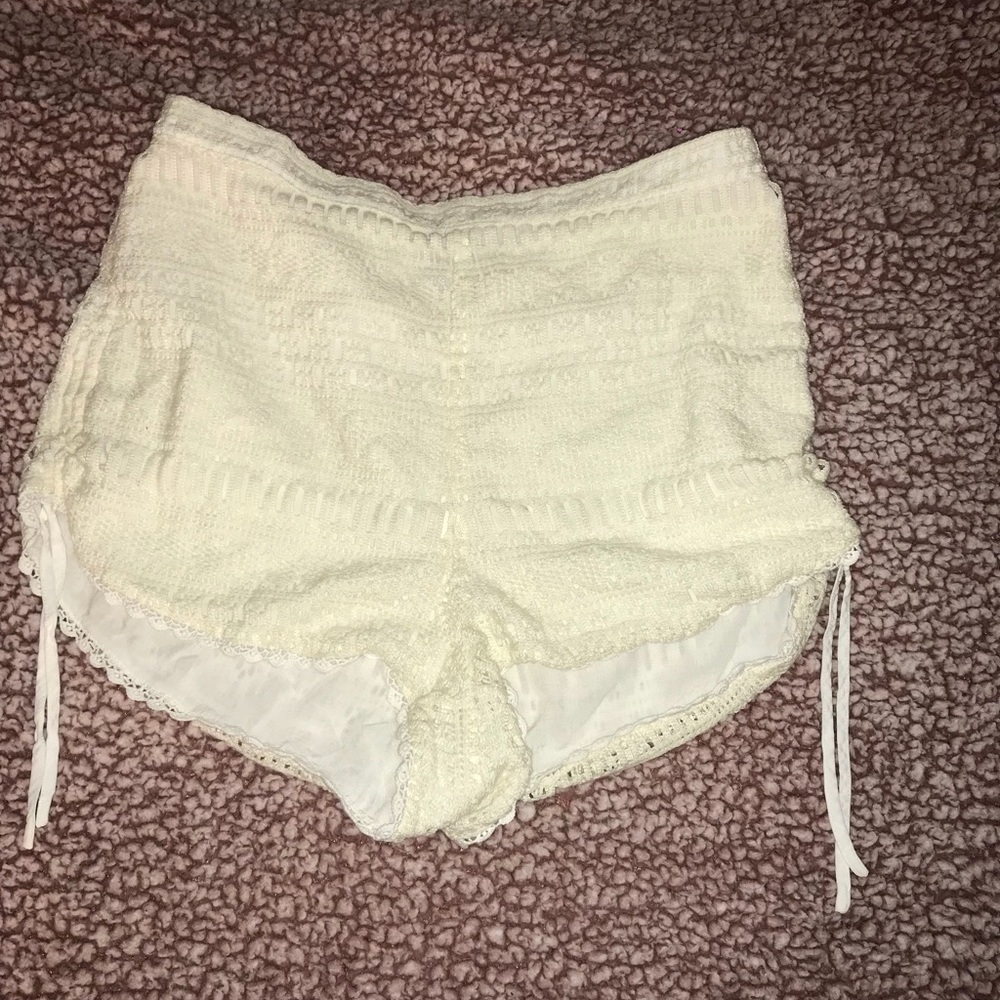 Kendall and Kylie lace high waist shorts
